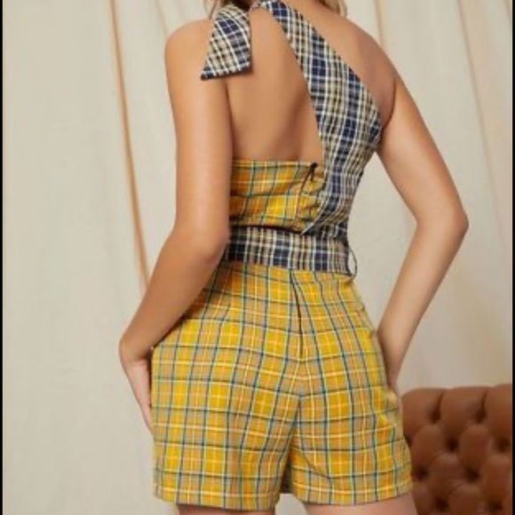 Plaid romper - Picture 2 of 2